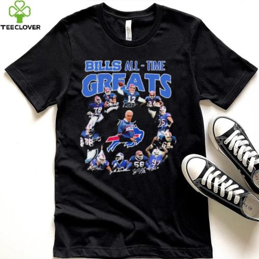 The Bills All time Greats Team Signatures Shirt