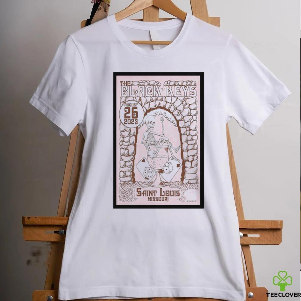 The Black Keys 8 26 23 Saint Louis Missouri Event Poster T Shirt The Black Keys 8 26 23 Saint Louis Missouri Event Poster T Shirt