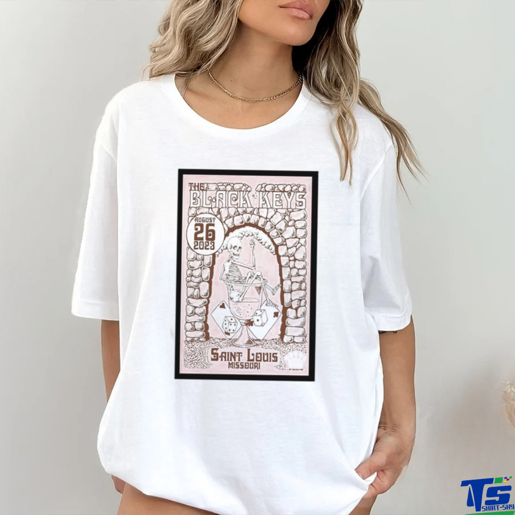 The Black Keys 8 26 23 Saint Louis Missouri Event Poster T Shirt The Black Keys 8 26 23 Saint Louis Missouri Event Poster T Shirt