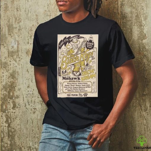The Black Keys Delta Kream March 14, 2024 Mohawk Outdoor Austin, TX Tour poster shirt