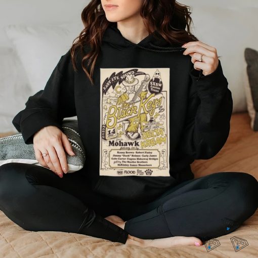 The Black Keys Delta Kream March 14, 2024 Mohawk Outdoor Austin, TX Tour poster shirt
