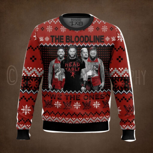The Bloodline Wwe Ugly Sweater