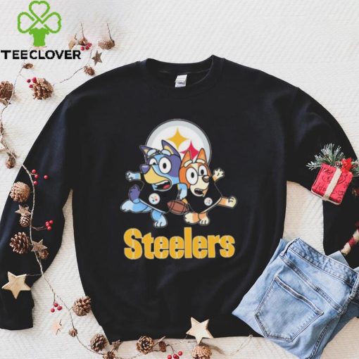 The Bluey Pittsburgh Steelers logo shirt