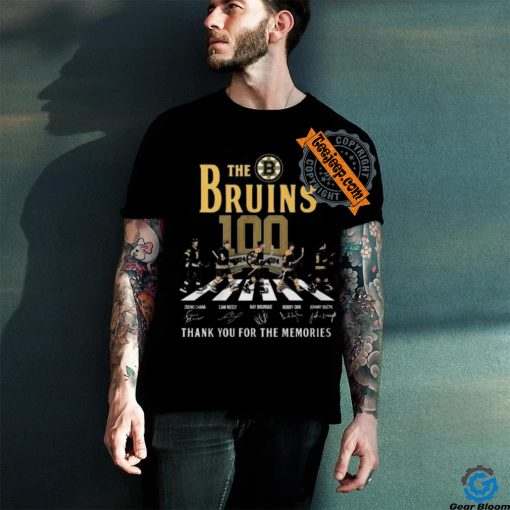 The Boston Bruins 100 Thank You For The Memories T Shirt