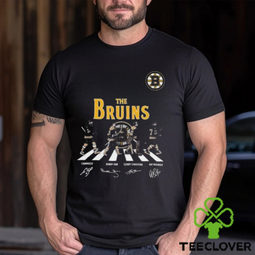 The Boston Bruins Cam Neely Bobby Orr Gerry Cheevers Ray Bourque Abbey Road Signatures 2023 T Shirt The Boston Bruins Cam Neely Bobby Orr Gerry Cheevers Ray Bourque Abbey Road Signatures 2023 T Shirt