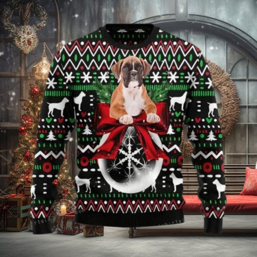 The Boxer Puppy Xmas Ugly Sweater Party