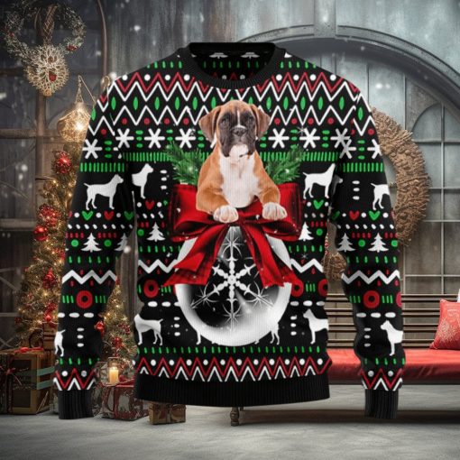 The Boxer Puppy Xmas Ugly Sweater