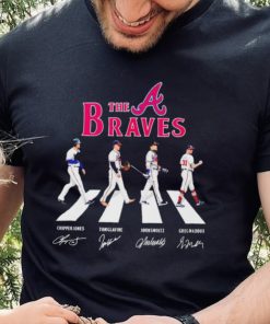 The Braves Chipper Jones Tom Glavine John Smoltz Greg Maddux Abbey Road signatures shirt