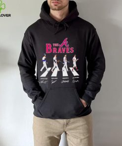 The Braves Chipper Jones Tom Glavine John Smoltz Greg Maddux Abbey Road signatures hoodie, sweater, longsleeve, shirt v-neck, t-shirt