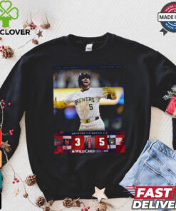 The Brewers mount an epic comeback to even up the 2024 NL WildCard Series Shirt