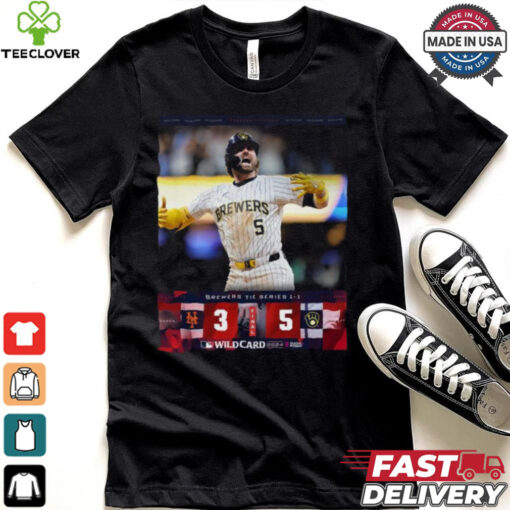 The Brewers mount an epic comeback to even up the 2024 NL WildCard Series Shirt