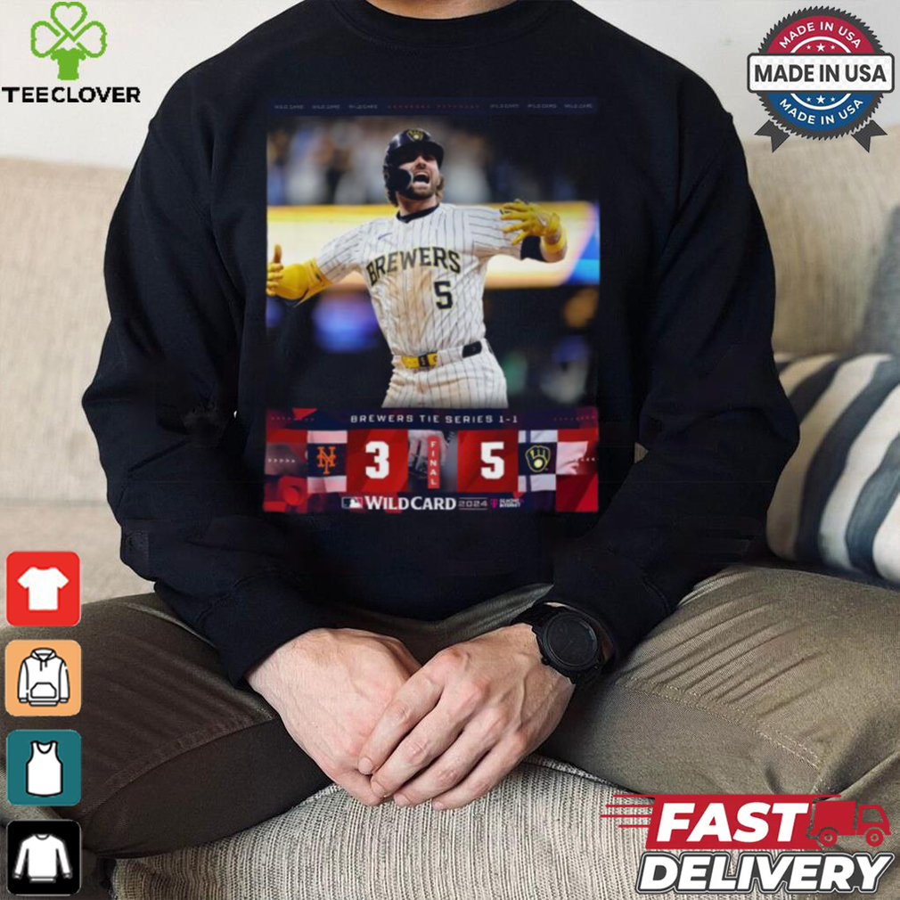 The Brewers mount an epic comeback to even up the 2024 NL WildCard Series Shirt The Brewers mount an epic comeback to even up the 2024 NL WildCard Series Shirt