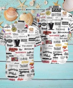 The British Rock Bands Full Logo Fan Gifts Classic Summer Trend 2024 Hawaiian Shirt
