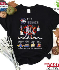 The Broncos legends thank you for the memories signatures hoodie, sweater, longsleeve, shirt v-neck, t-shirt