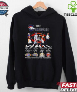 The Broncos legends thank you for the memories signatures hoodie, sweater, longsleeve, shirt v-neck, t-shirt