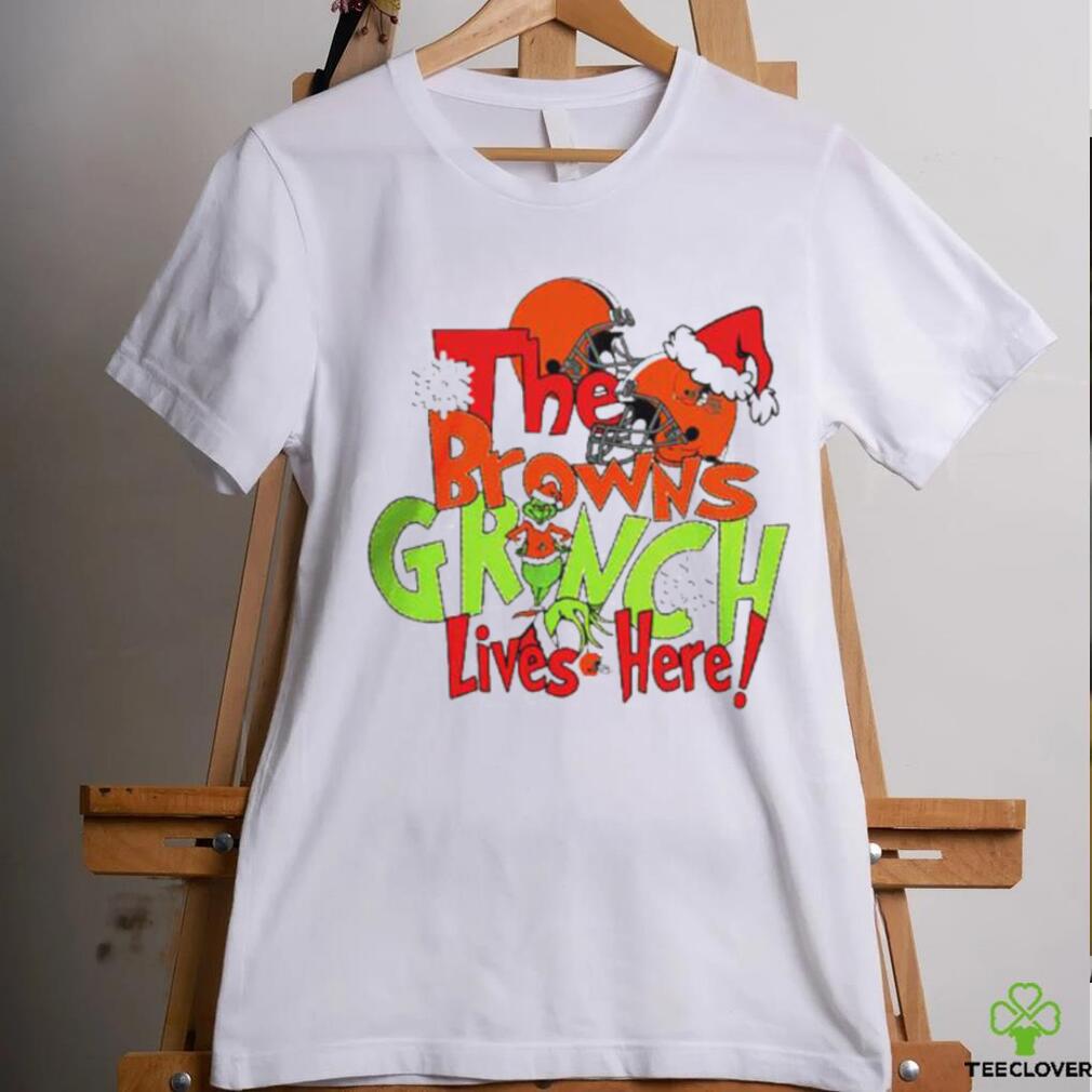 The Browns Grinch Lives Here Christmas Shirt The Browns Grinch Lives Here Christmas Shirt