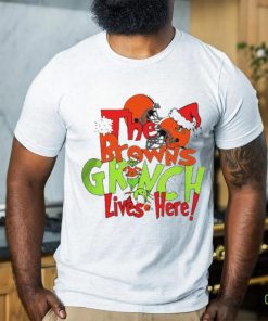 The Browns Grinch Lives Here Christmas Shirt