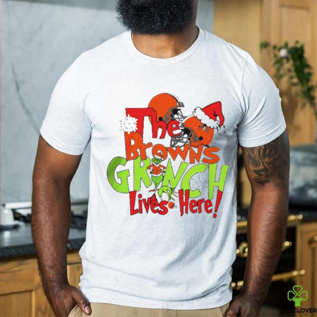 The Browns Grinch Lives Here Christmas Shirt The Browns Grinch Lives Here Christmas Shirt