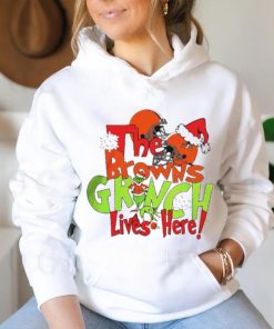 The Browns Grinch Lives Here Christmas Shirt