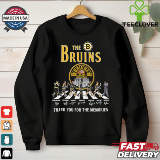 The Bruins abbey road 100th Anniversary 1924 – 2024 thank you shirt