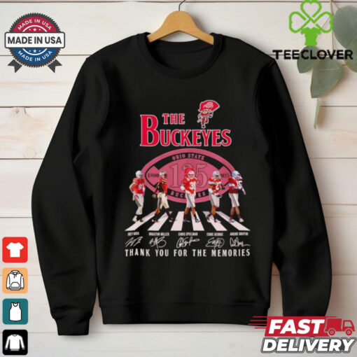 The Buckeyes 1890 2025 Abbey Road thank you for the memories shirt