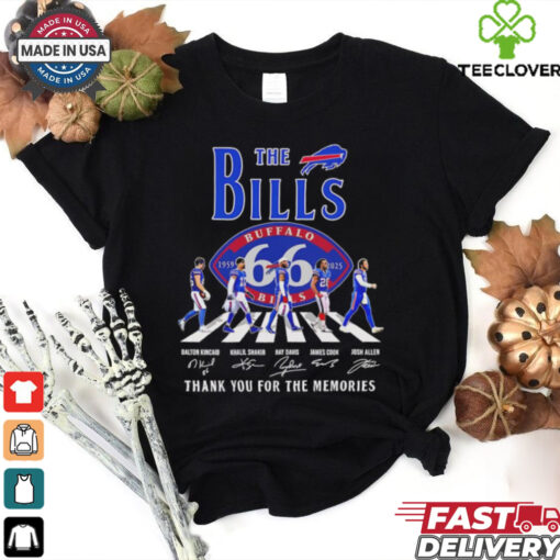 The Buffalo Bills 66th Anniversary 1959 2025 thank you signature shirt