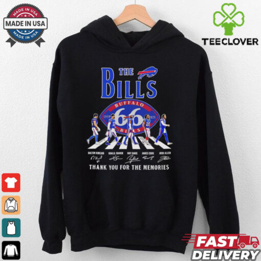 The Buffalo Bills 66th Anniversary 1959 2025 thank you signature shirt