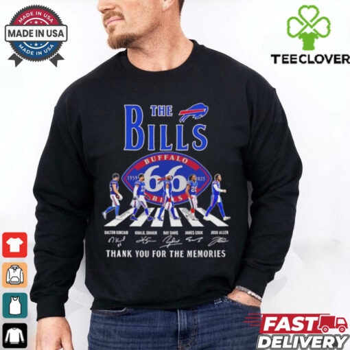 The Buffalo Bills 66th Anniversary 1959 2025 thank you signature shirt