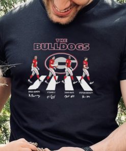 The Bulldogs Brock Bowers Jt Daniels Zamir White And Stetson Bennett Abbey Road Signatures Shirt