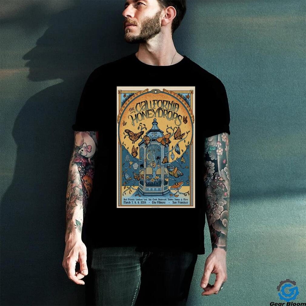 The California Honeydrops 7 9 March The Fillmore 2024 Poster shirt The California Honeydrops 7 9 March The Fillmore 2024 Poster shirt