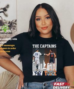 The Captains Aaron Judge And Jalen Brunson New York Sports Teams Signatures Shirt