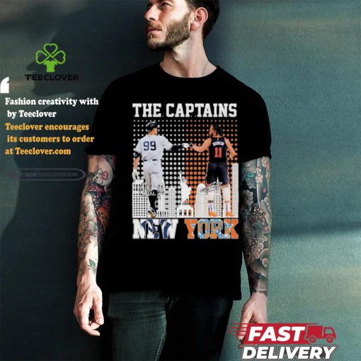 The Captains Aaron Judge And Jalen Brunson New York Sports Teams Signatures Shirt