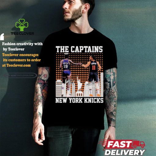 The Captains Willis Reed And Jalen Brunson New York Sports Teams Signatures Shirt