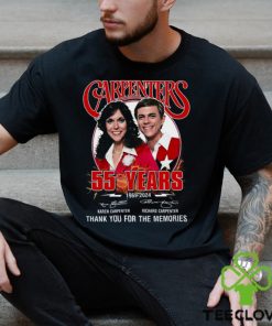 The Carpenters 55 Years 1969 2024 Thank You For The Memories T Shirt