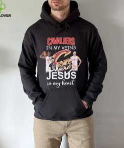 The Cavaliers Basketball In My Veins Jesus In My Heart Signatures Shirt