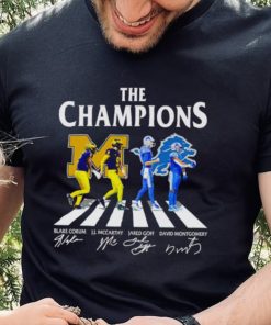 The Champions Abbey Road Blake Corum J.J McCarthy Jared Goff signatures shirt