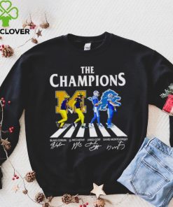 The Champions Abbey Road Blake Corum J.J McCarthy Jared Goff signatures hoodie, sweater, longsleeve, shirt v-neck, t-shirt