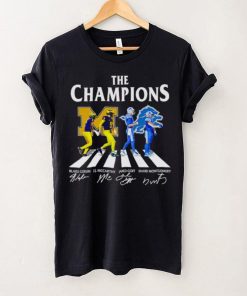 The Champions Abbey Road Blake Corum J.J McCarthy Jared Goff signatures hoodie, sweater, longsleeve, shirt v-neck, t-shirt