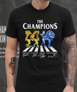 The Champions Abbey Road Blake Corum J.J McCarthy Jared Goff signatures hoodie, sweater, longsleeve, shirt v-neck, t-shirt