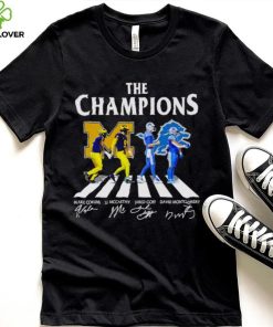 The Champions Abbey Road Blake Corum J.J McCarthy Jared Goff signatures hoodie, sweater, longsleeve, shirt v-neck, t-shirt