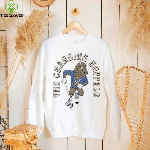 The Charging Buffalo mascot retro hoodie, sweater, longsleeve, shirt v-neck, t-shirt