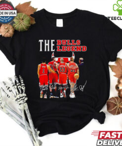 The Chicago Bulls legend signature behind shirt