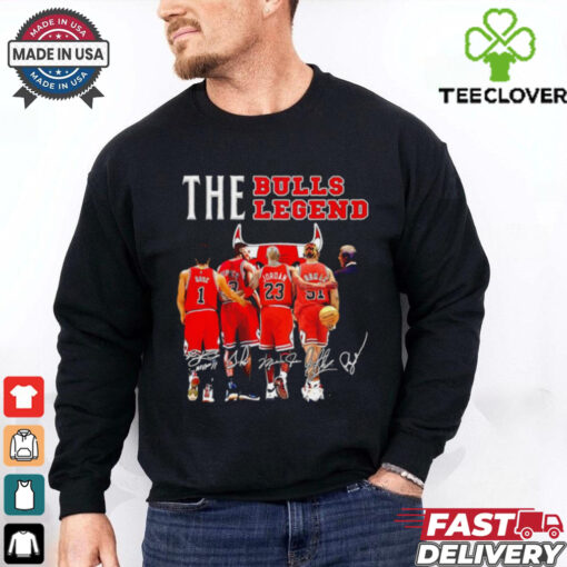 The Chicago Bulls legend signature behind shirt