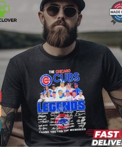 The Chicago Cubs Legends Thank You For The Memories T Shirt