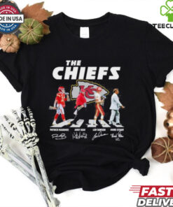 The Chiefs Abbey Road Andy Reid Patrick Mahomes Len Dawson And Hank Stram Signatures Shirt