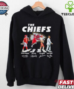 The Chiefs Abbey Road Andy Reid Patrick Mahomes Len Dawson And Hank Stram Signatures Shirt