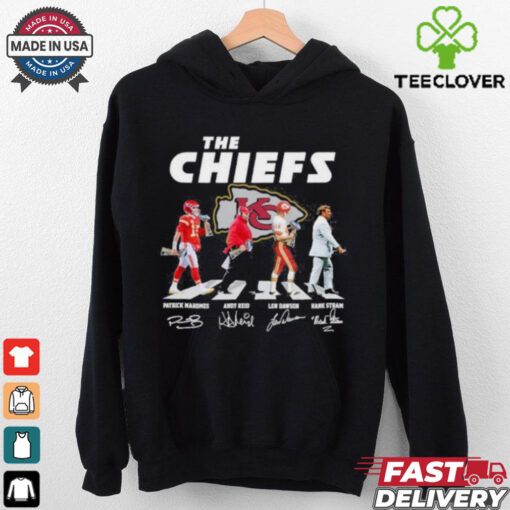 The Chiefs Abbey Road Andy Reid Patrick Mahomes Len Dawson And Hank Stram Signatures Shirt