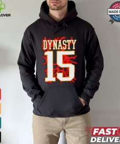 The Chiefs Dynasty 15 Patrick Mahomes lightning shirt
