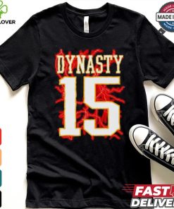 The Chiefs Dynasty 15 Patrick Mahomes lightning shirt
