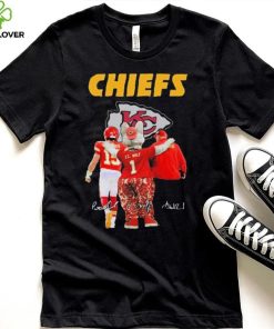 The Chiefs Kc Wolf Patrick Mahomes II And Andy Reid Signatures Shirt